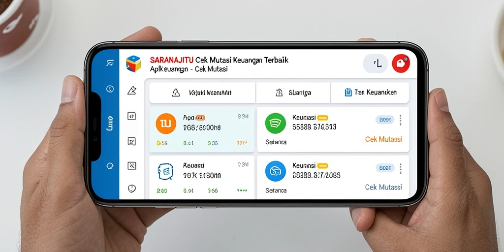 Tampilan antarmuka aplikasi SARANAJITU untuk cek mutasi keuangan yang efisien.